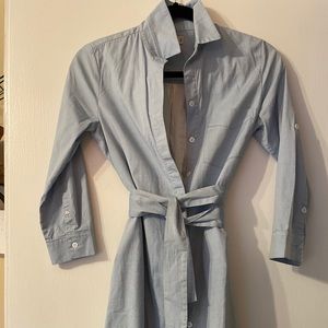 Cuyana Chambray button down dress